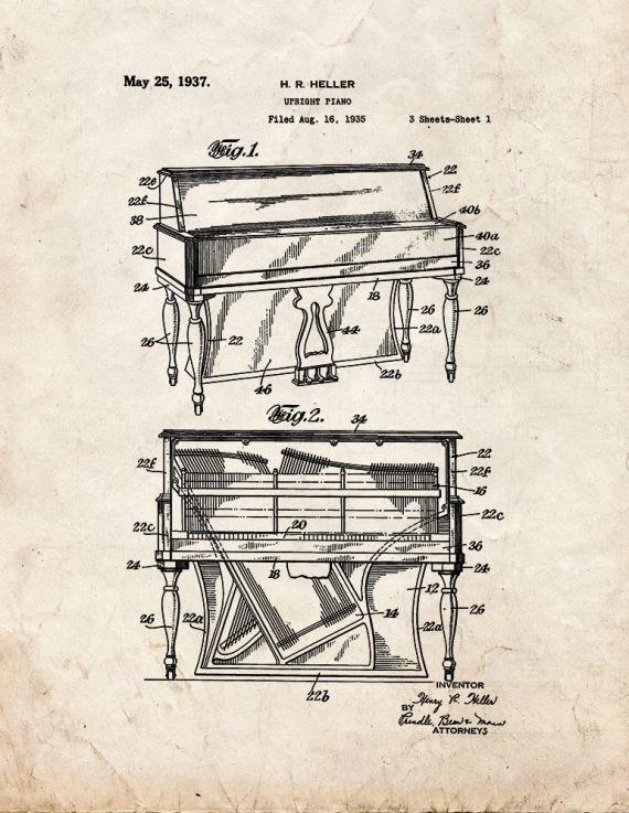 Patent Blueprint 3622 1 12 A4 Photo Print