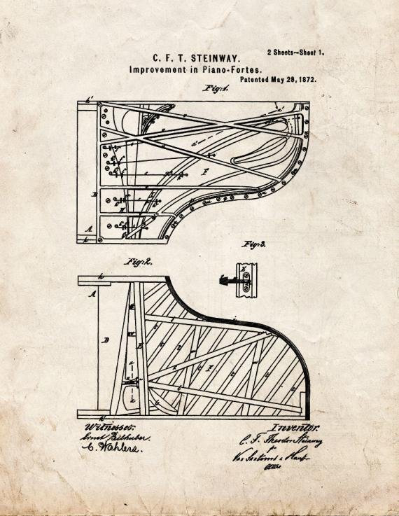 Patent Blueprint 3624 1 12 A4 Photo Print