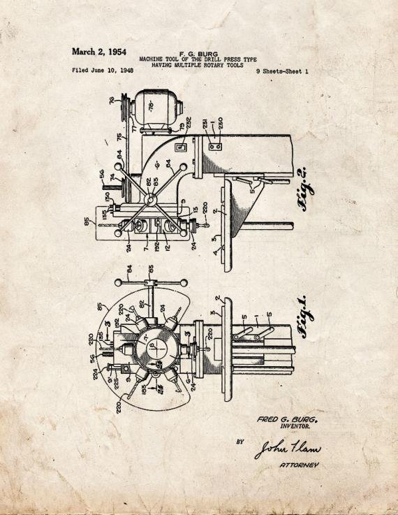 Patent Blueprint 3627 1 12 A4 Photo Print