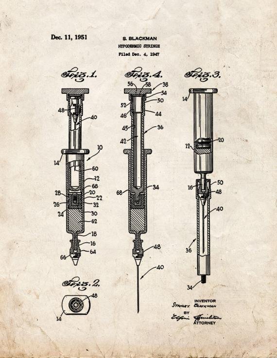 Patent Blueprint 3629 1 12 A4 Photo Print