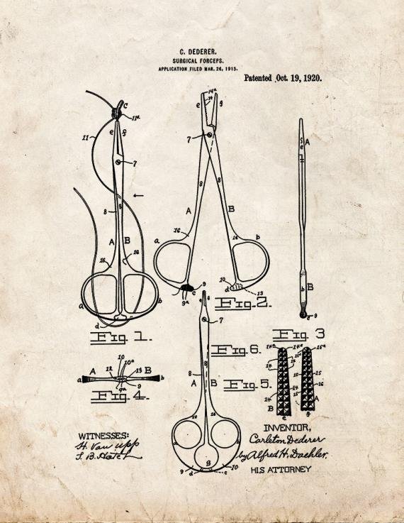 Patent Blueprint 3639 1 12 A4 Photo Print