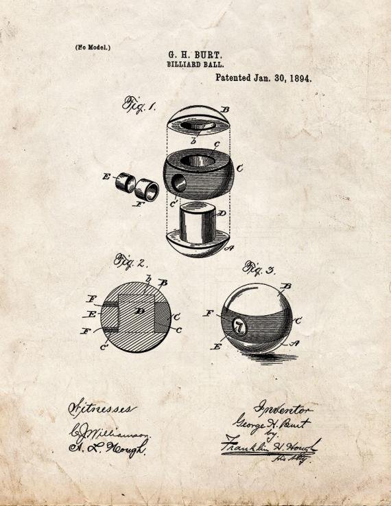 Patent Blueprint 3646 1 12 A4 Photo Print