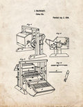 Patent Blueprint 3653 1 12 A4 Photo Print