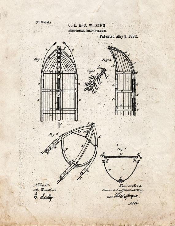 Patent Blueprint 3661 1 12 A4 Photo Print