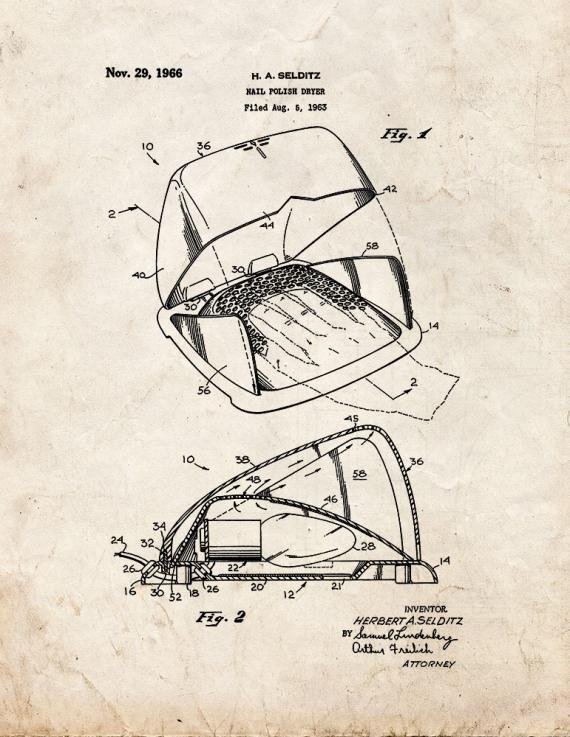 Patent Blueprint 3674 1 12 A4 Photo Print