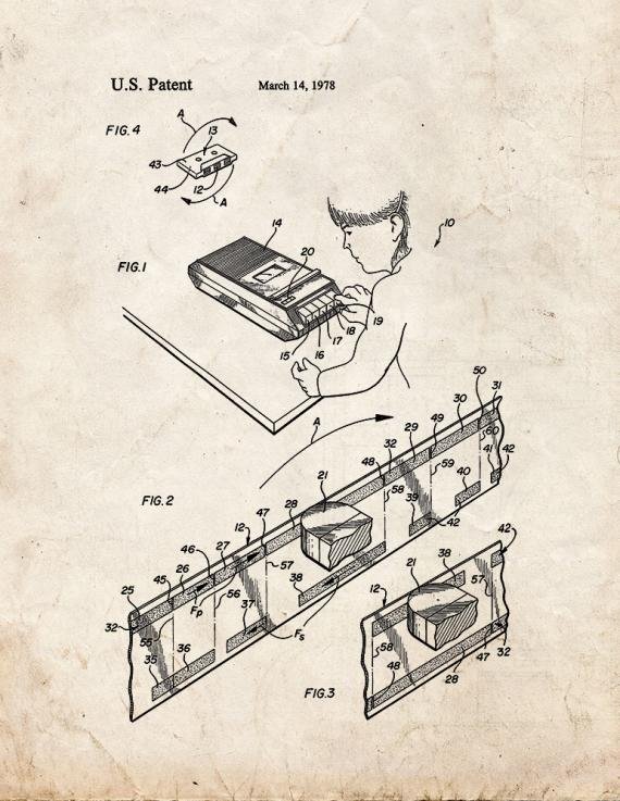 Patent Blueprint 3683 2 12 A4 Photo Print