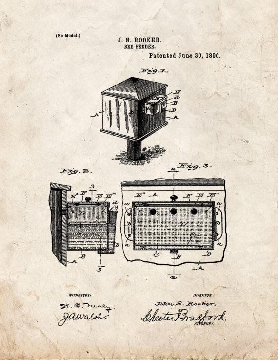 Patent Blueprint 3687 1 12 A4 Photo Print