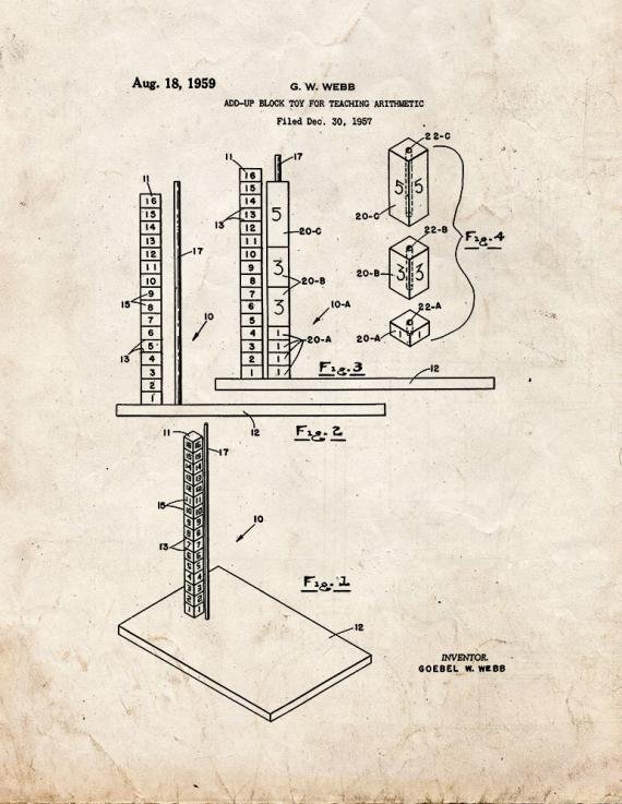 Patent Blueprint 3689 1 12 A4 Photo Print