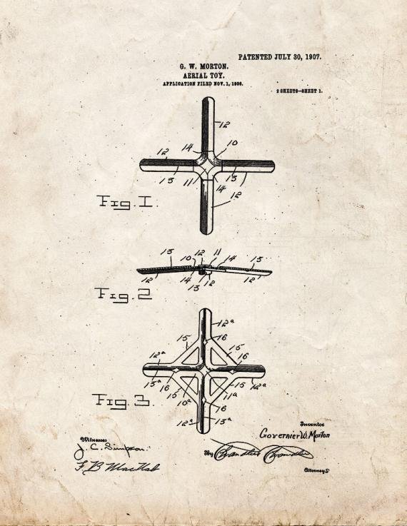 Patent Blueprint 3691 1 12 A4 Photo Print