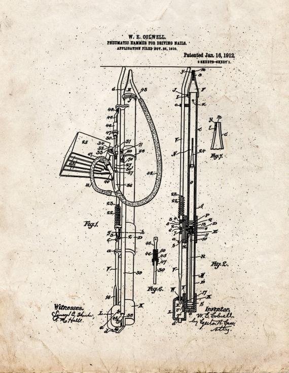 Patent Blueprint 3694 1 12 A4 Photo Print