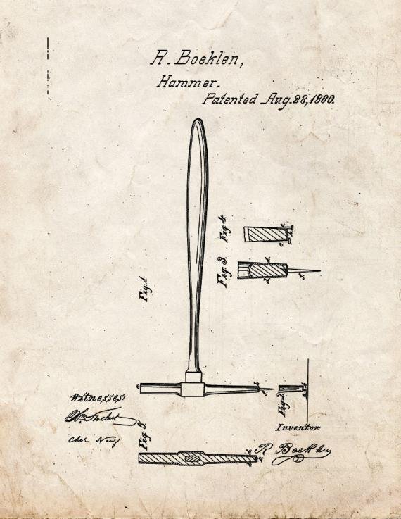 Patent Blueprint 3696 1 12 A4 Photo Print