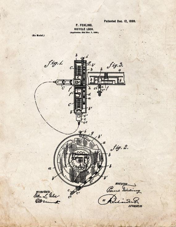 Patent Blueprint 3703 1 12 A4 Photo Print