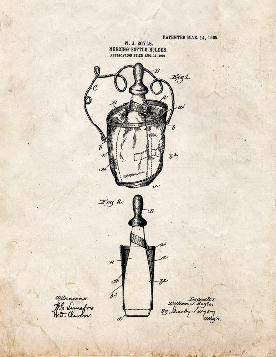 Patent Blueprint 3705 1 12 A4 Photo Print