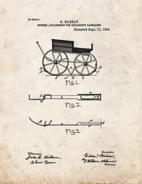 Patent Blueprint 3708 1 12 A4 Photo Print