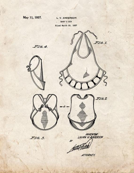Patent Blueprint 3710 1 12 A4 Photo Print