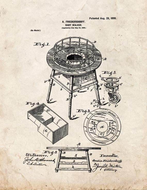 Patent Blueprint 3713 1 12 A4 Photo Print