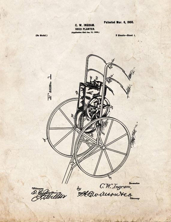 Patent Blueprint 3715 1 12 A4 Photo Print