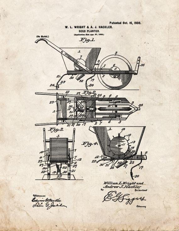 Patent Blueprint 3716 1 12 A4 Photo Print