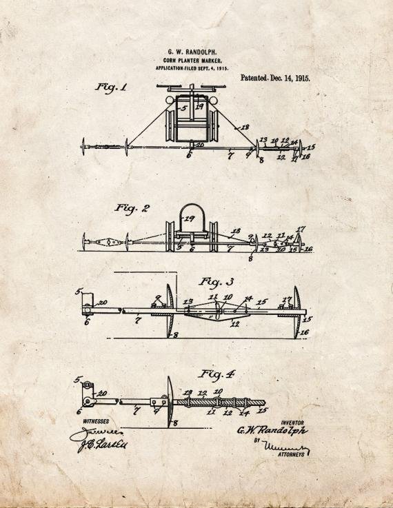 Patent Blueprint 3717 1 12 A4 Photo Print