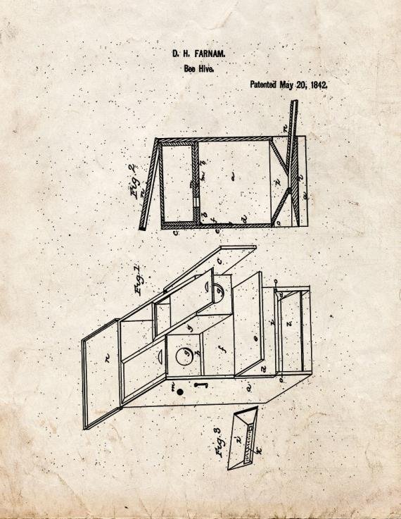 Patent Blueprint 3718 1 12 A4 Photo Print