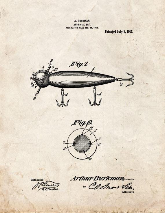 Patent Blueprint 3733 1 12 A4 Photo Print