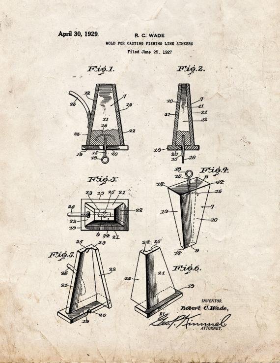 Patent Blueprint 3742 1 12 A4 Photo Print