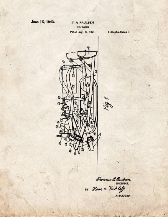 Patent Blueprint 3744 1 12 A4 Photo Print