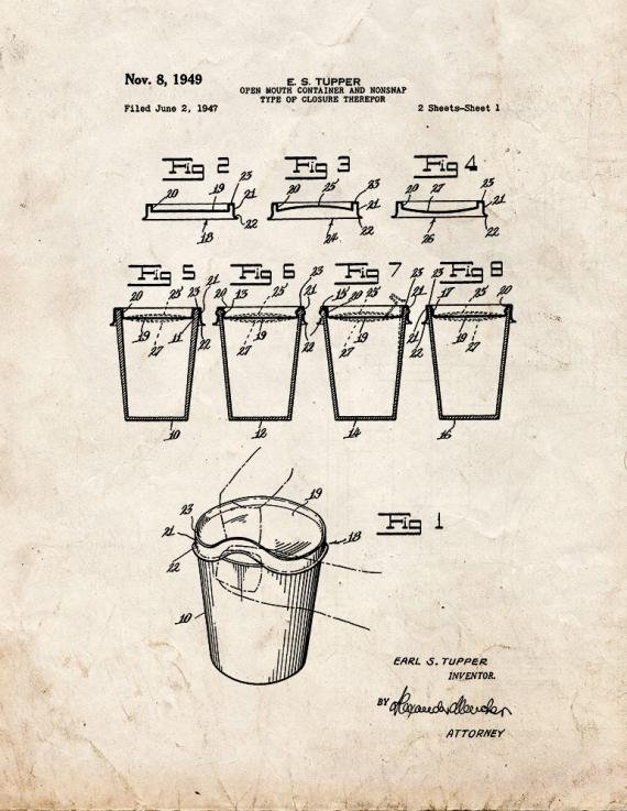 Patent Blueprint 3756 1 12 A4 Photo Print