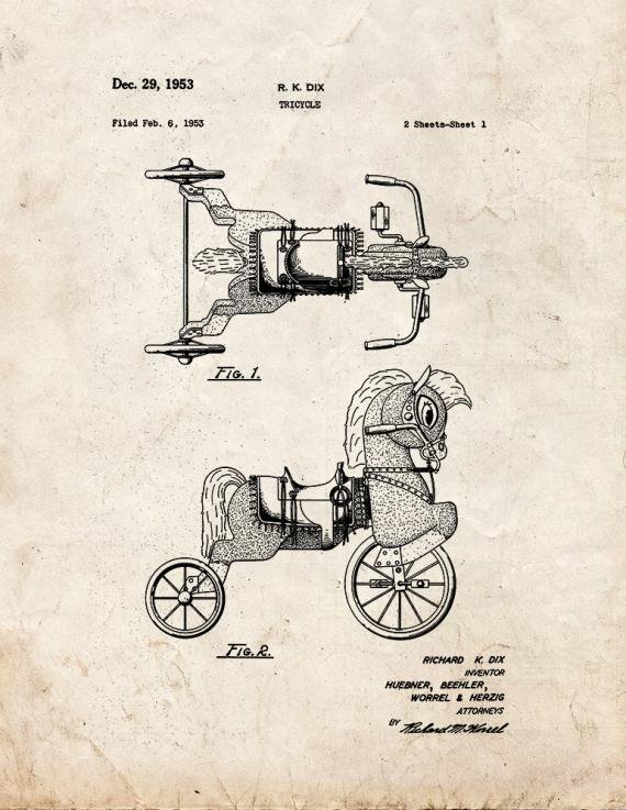 Patent Blueprint 377 1 12 A4 Photo Print