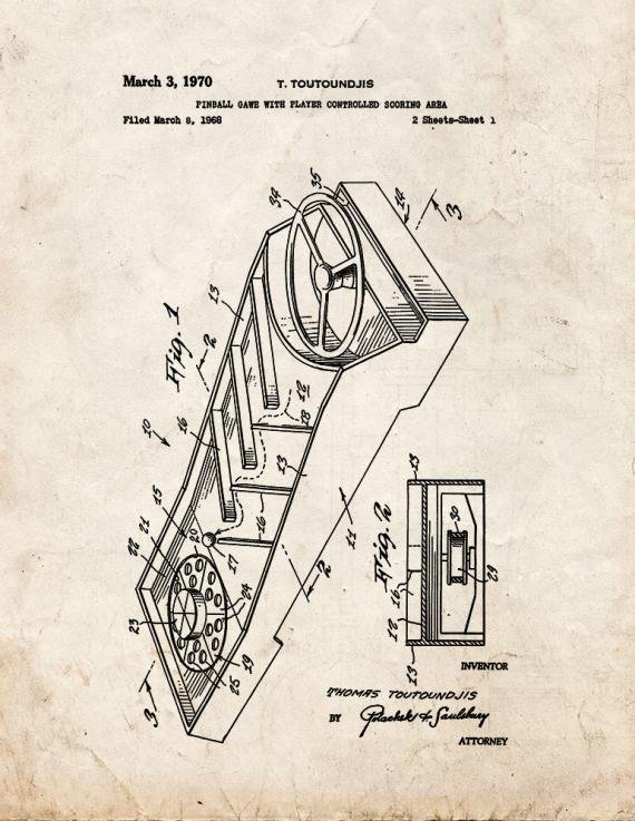 Patent Blueprint 3770 1 12 A4 Photo Print