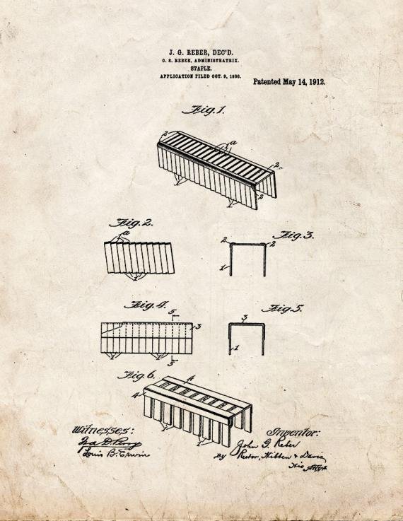 Patent Blueprint 3779 1 12 A4 Photo Print