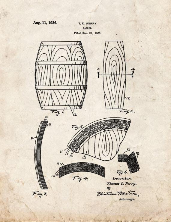 Patent Blueprint 3785 1 12 A4 Photo Print