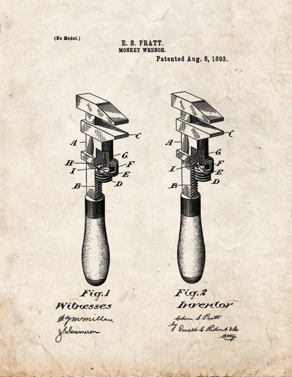 Patent Blueprint 3804 1 12 A4 Photo Print