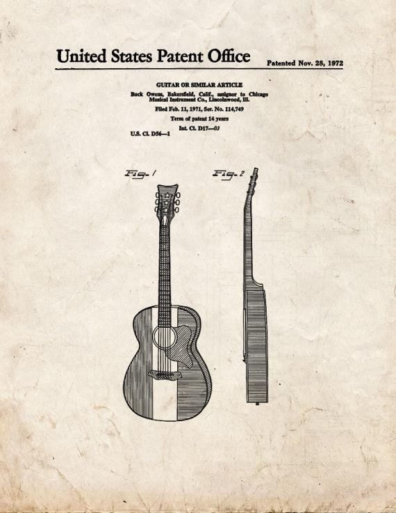 Patent Blueprint 382 1 12 A4 Photo Print