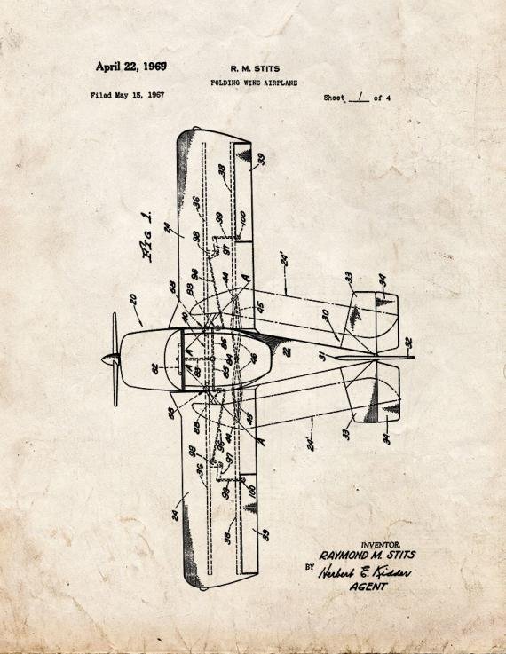 Patent Blueprint 3820 1 12 A4 Photo Print