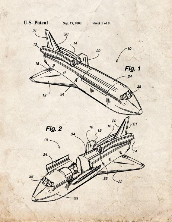 Patent Blueprint 3822 2 12 A4 Photo Print