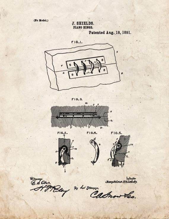 Patent Blueprint 3827 1 12 A4 Photo Print