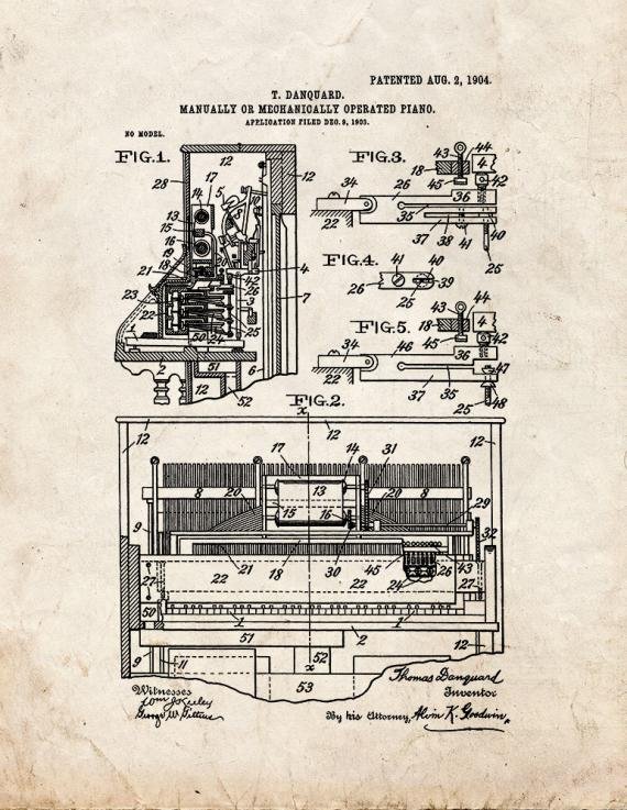 Patent Blueprint 3828 1 12 A4 Photo Print