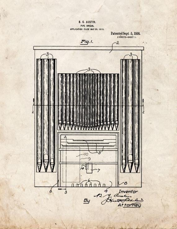 Patent Blueprint 3830 1 12 A4 Photo Print