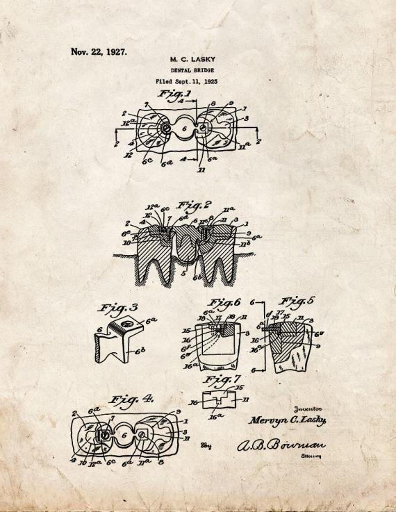 Patent Blueprint 3833 1 12 A4 Photo Print