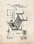 Patent Blueprint 3845 1 12 A4 Photo Print