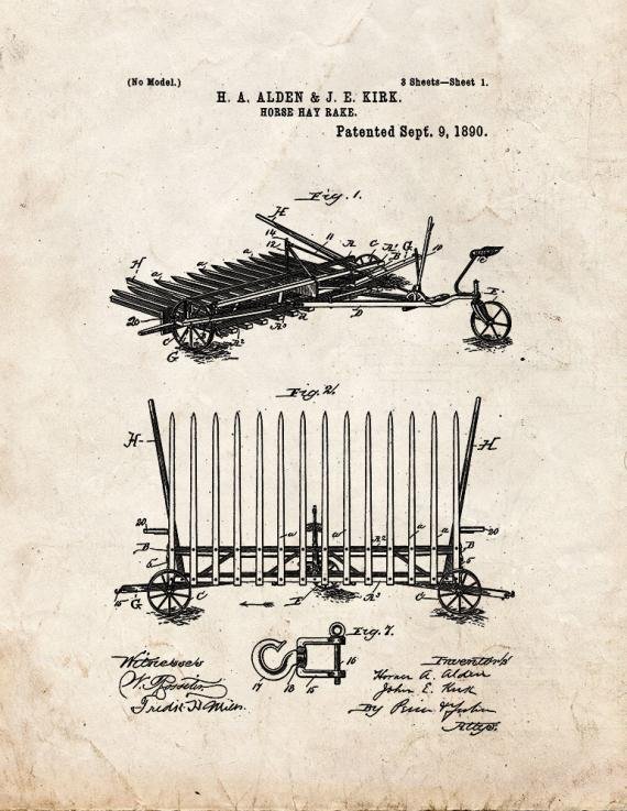 Patent Blueprint 3847 1 12 A4 Photo Print