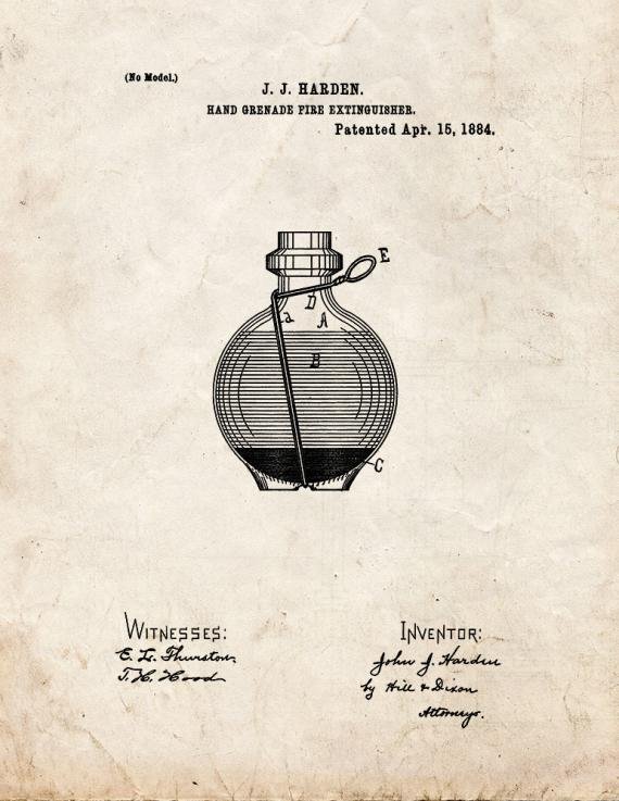 Patent Blueprint 3853 1 12 A4 Photo Print