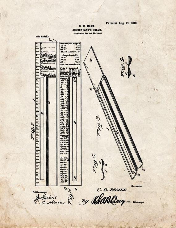Patent Blueprint 3867 1 12 A4 Photo Print