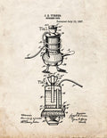 Patent Blueprint 3878 1 12 A4 Photo Print