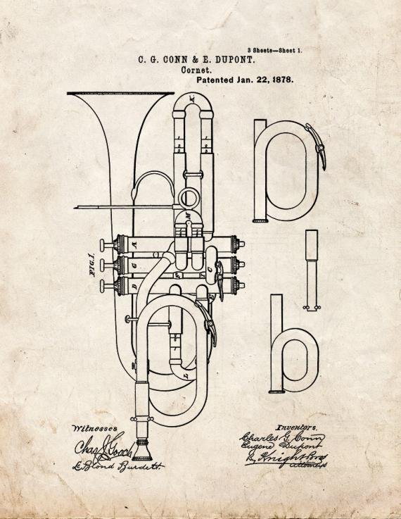 Patent Blueprint 3890 1 12 A4 Photo Print