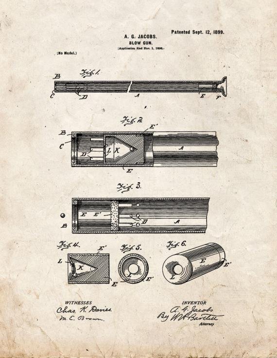 Patent Blueprint 3895 1 12 A4 Photo Print