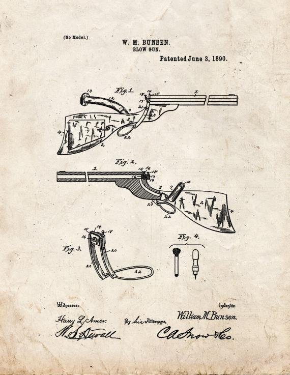 Patent Blueprint 3896 1 12 A4 Photo Print