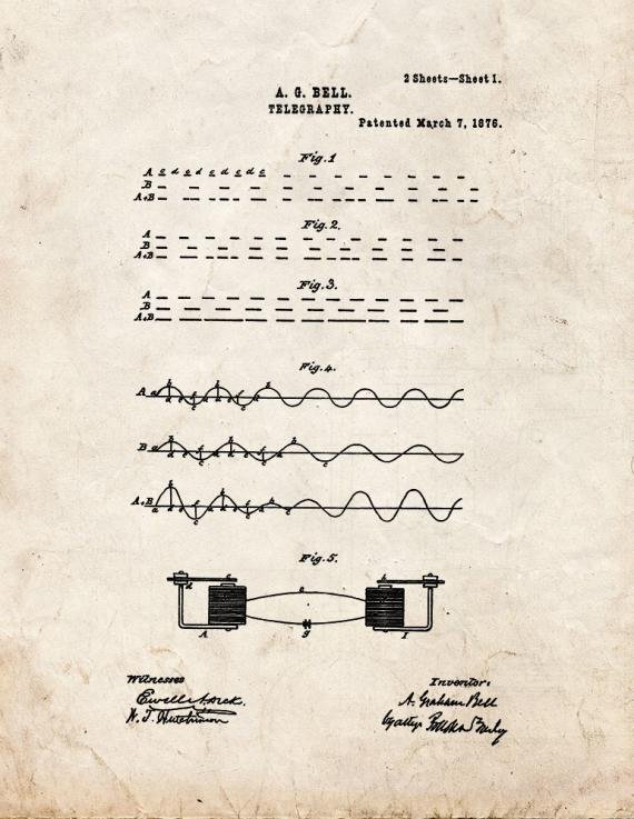 Patent Blueprint 39 1 12 A4 Photo Print