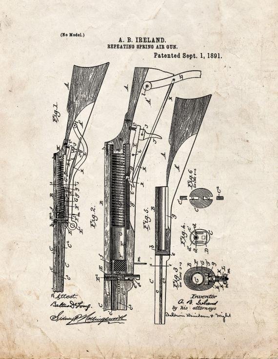 Patent Blueprint 3904 1 12 A4 Photo Print